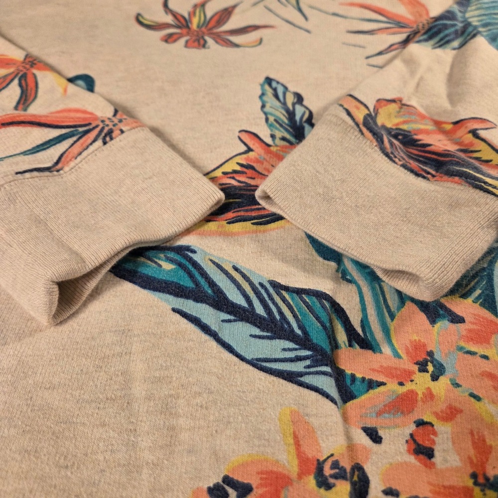 Natural Reflections Women's Tropical Floral Print Sweatshirt 100% Cotton Size M - Picture 6 of 9